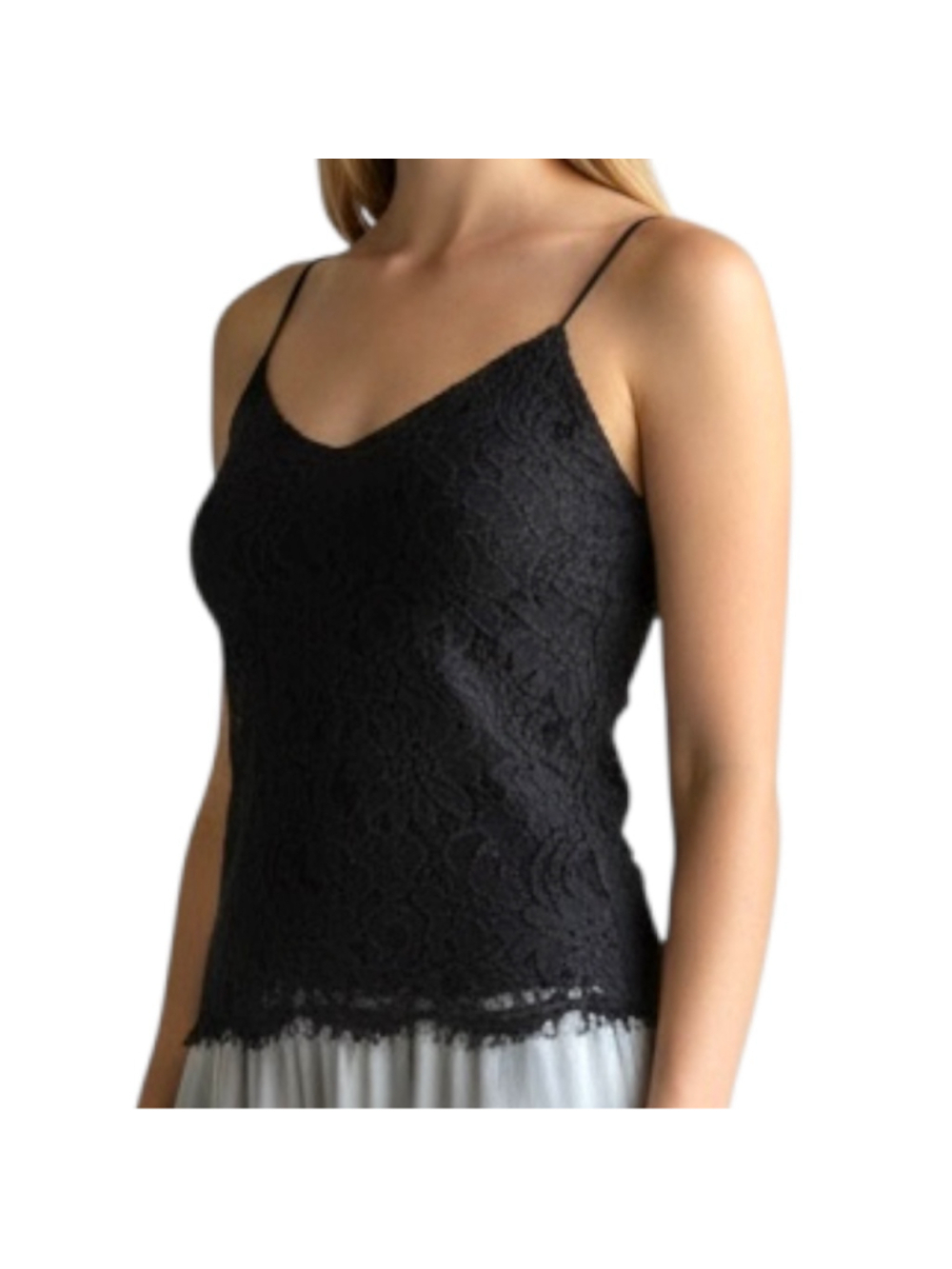 Ella Moss Anthropologie Lace Tank, L, Racerback Layering